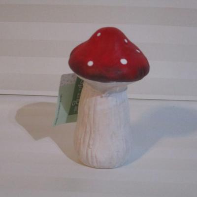 24 New - The Spring Shop - Red/White Terracotta Mushrooms