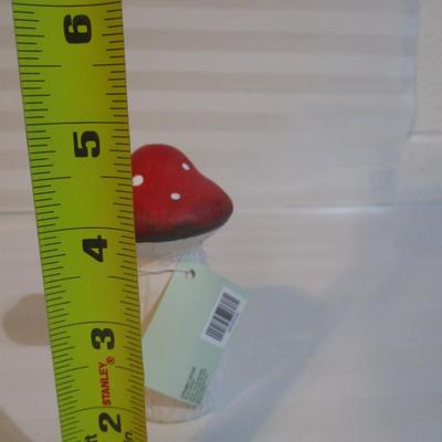 24 New - The Spring Shop - Red/White Terracotta Mushrooms