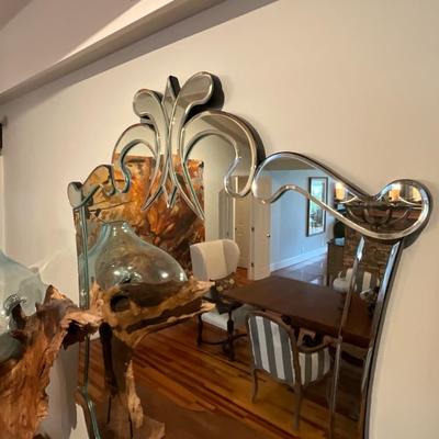Beveled Glass 48” Decorative Mirror