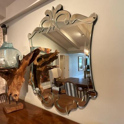 Beveled Glass 48” Decorative Mirror