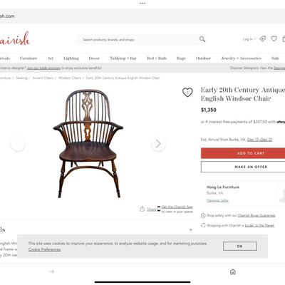 Century Antique English Windsor Chair