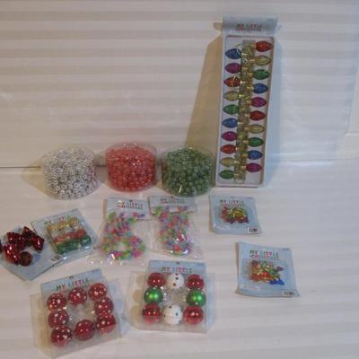 12 - New In The Package Blush Boxed Basics Beads & My Little Christmas Ornaments Choice AAA