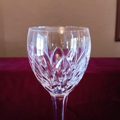 6 WATERFORD CRYSTAL STEMMED GLASSES