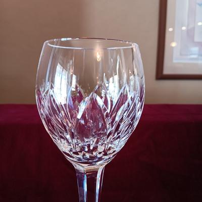 6 WATERFORD CRYSTAL STEMMED GLASSES