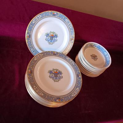 STUNNING LENOX PRESIDENTIAL COLLECTION "AUTUMN" 10 SALAD PLATES AND 10 DESSERT BOWLS