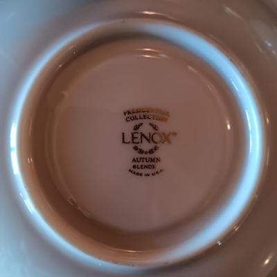 STUNNING LENOX PRESIDENTIAL COLLECTION "AUTUMN" 10 TEACUPS AND 10 SAUCERS
