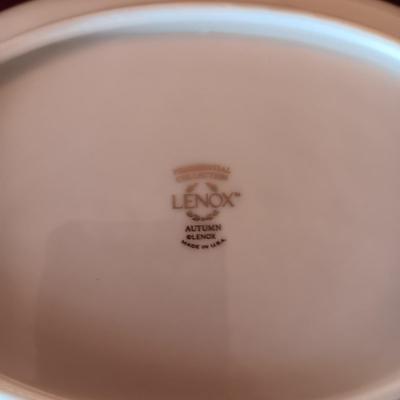 STUNNING LENOX PRESIDENTIAL COLLECTION "AUTUMN" SHAKERS, CREAM/SUGAR SET AND SERVING DISH