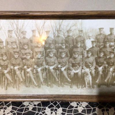Vintage Yard Long Military Picture
