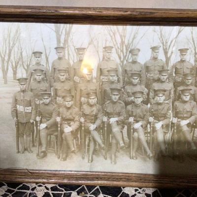 Vintage Yard Long Military Picture