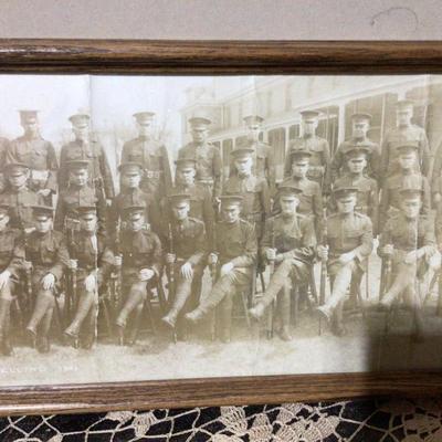 Vintage Yard Long Military Picture