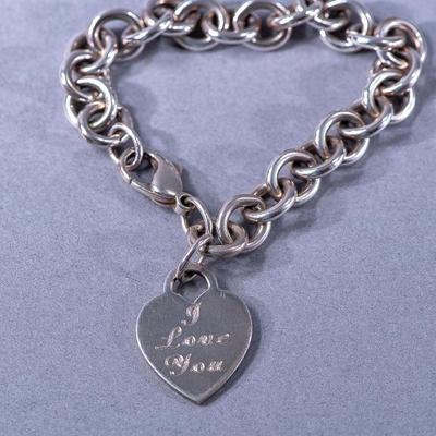 TIFFANY "I LOVE YOU" HEART BRACELET