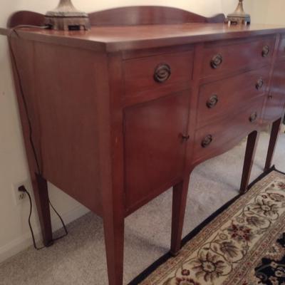Wooden Sideboard- Approx 62" Long, 22" Deep, 39" Tall