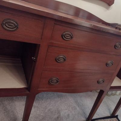 Wooden Sideboard- Approx 62" Long, 22" Deep, 39" Tall