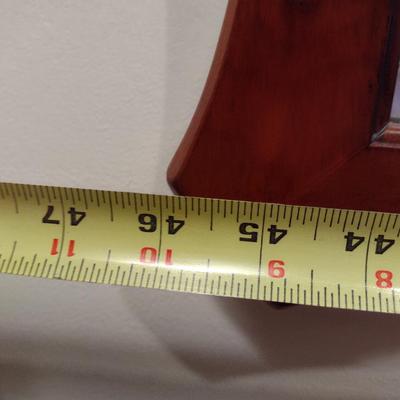 Large Wooden Framed Wall Mirror- Approx 46" x 34"