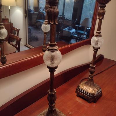 Pair of Buffet Lamps- Approx 32" Tall