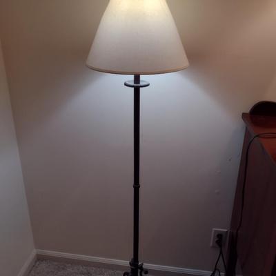 Metal Post Floor Lamp with Shade- Approx 56" Tall