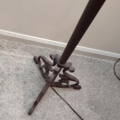 Metal Post Floor Lamp with Shade- Approx 56" Tall