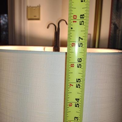 Metal Post Floor Lamp with Shade- Approx 56 1/2" Tall