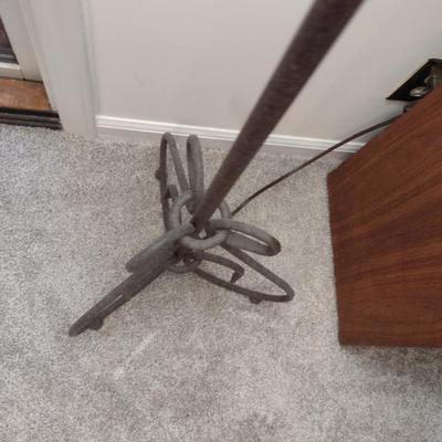Metal Post Floor Lamp with Shade- Approx 56 1/2" Tall
