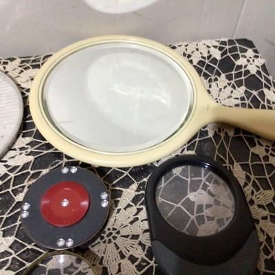 Hand Mirror and Magnifying Glasses Lot