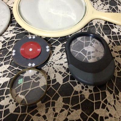 Hand Mirror and Magnifying Glasses Lot