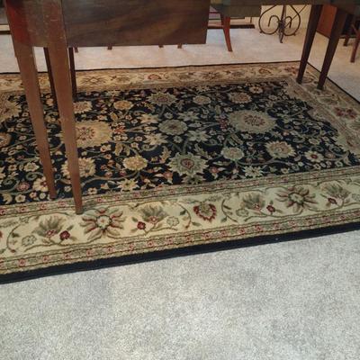 Floral Design Area Rug- Approx 63" x 90 1/2"