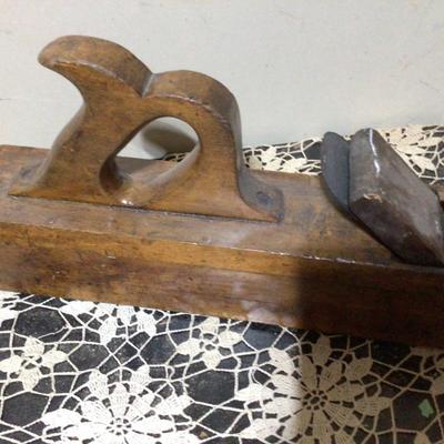 Large Vintage Wood Plain Tool