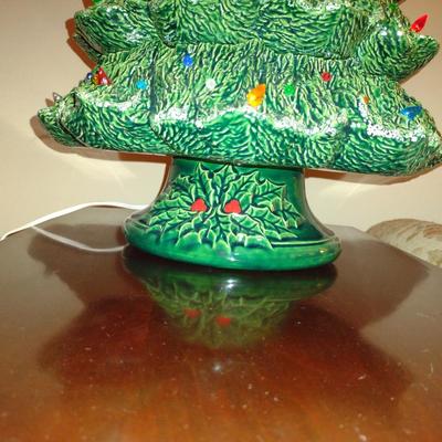 Large, Vintage (1980) Ceramic Christmas Tree- Nowell's Molds- Approx 29" Tall with Star