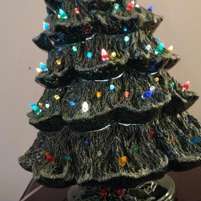 Large, Vintage (1980) Ceramic Christmas Tree- Nowell's Molds- Approx 29" Tall with Star