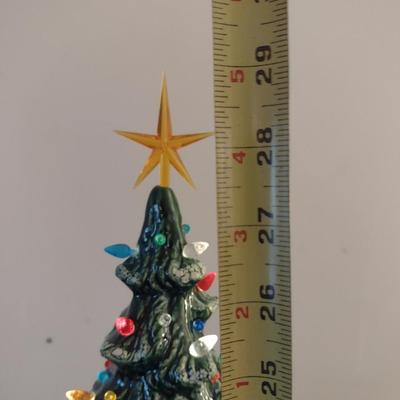 Large, Vintage (1980) Ceramic Christmas Tree- Nowell's Molds- Approx 29" Tall with Star