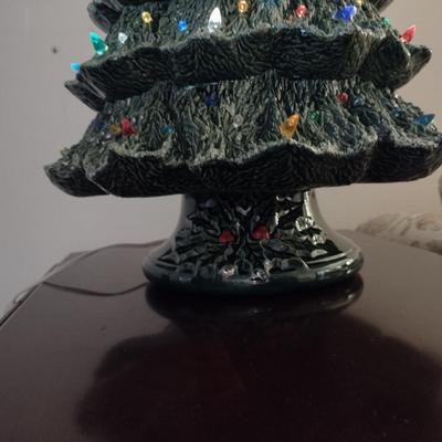Large, Vintage (1980) Ceramic Christmas Tree- Nowell's Molds- Approx 29" Tall with Star