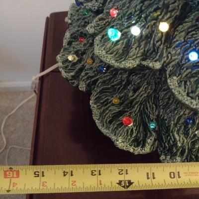 Large, Vintage (1980) Ceramic Christmas Tree- Nowell's Molds- Approx 29" Tall with Star