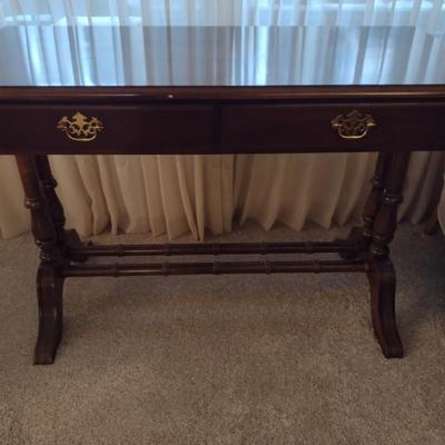 Wooden Double Drop Leaf Console Table