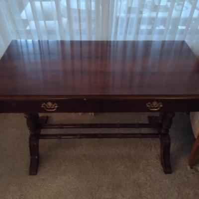 Wooden Double Drop Leaf Console Table