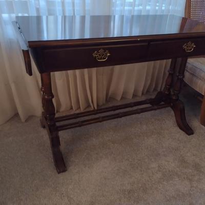 Wooden Double Drop Leaf Console Table
