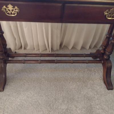 Wooden Double Drop Leaf Console Table