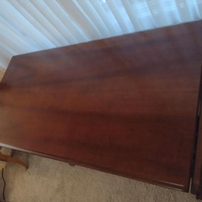 Wooden Double Drop Leaf Console Table