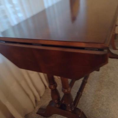 Wooden Double Drop Leaf Console Table