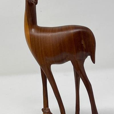 Hand Carved Teak Wood Deer Figures -Kenya