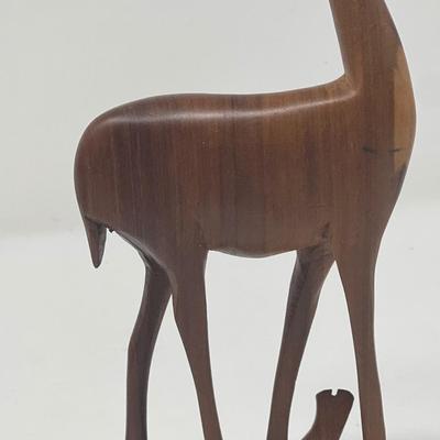Hand Carved Teak Wood Deer Figures -Kenya