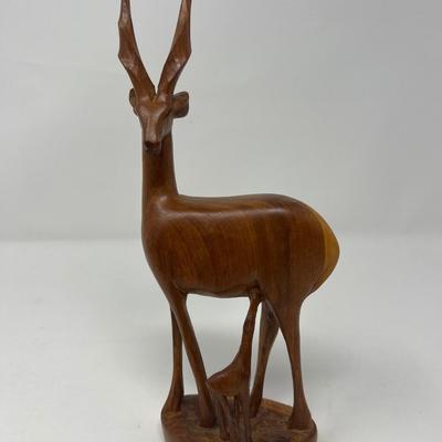 Hand Carved Teak Wood Deer Figures -Kenya