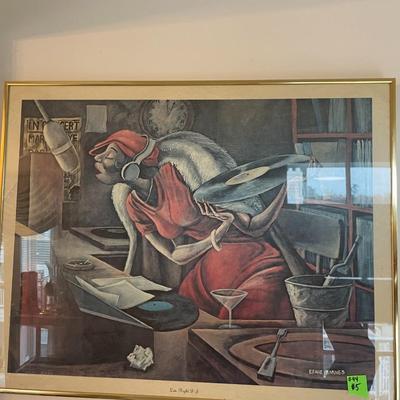 Wall Art - Late Night DJ by Ernie Barnes