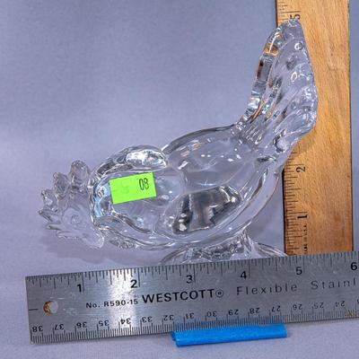 NEW MARTINSVILLE GLASS ROOSTER