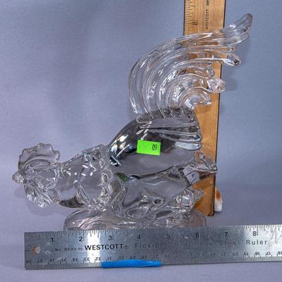 HEISEY GLASS/CRYSTAL ROOSTER