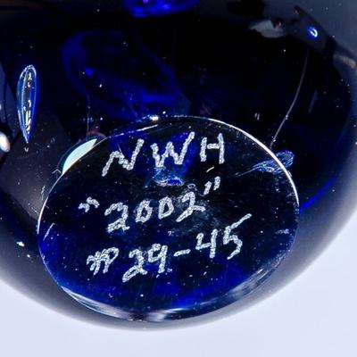 HEISEY COBALT PAPERWEIGHT
