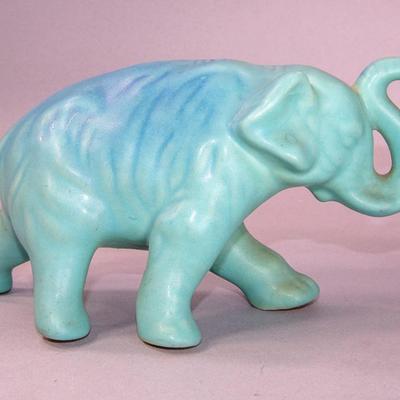 EARLY 1900S VAN BRIGGLE MING FINISH ELEPHANT