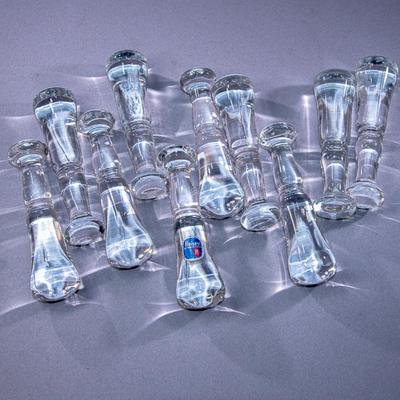 HEISEY GLASS MUDDLERS - SET OF 10