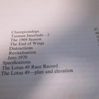 Vintage car book "The Lotus 49"