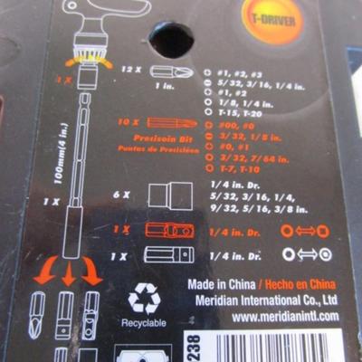 Tactix mini ratchet T-driver set, 27 pieces