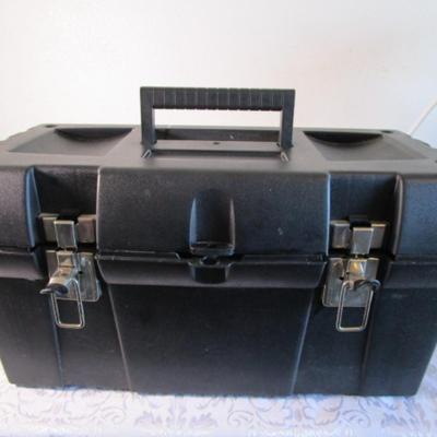 Zag Black hard plastic tool box
